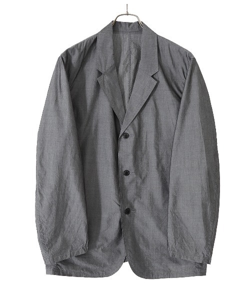 GOLD（ゴールド）の「GOLD / ゴールド：COTTON / SILK CHAMBRAY TAILORED JACKET：22A-GL15044[MUS]（テーラードジャケット・メンズ・ブラック・L）」の14枚目の写真