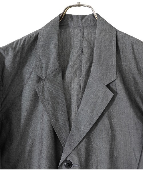 GOLD（ゴールド）の「GOLD / ゴールド：COTTON / SILK CHAMBRAY TAILORED JACKET：22A-GL15044[MUS]（テーラードジャケット・メンズ・ブラック・L）」の12枚目の写真