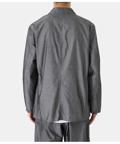 GOLD（ゴールド）の「GOLD / ゴールド：COTTON / SILK CHAMBRAY TAILORED JACKET：22A-GL15044[MUS]（テーラードジャケット・メンズ・ブラック・L）」の5枚目の写真