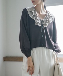 OPAQUE.CLIP | シルキーウールMIX Vネックカーディガン【WEB限定カラー】(カーディガン/ボレロ)