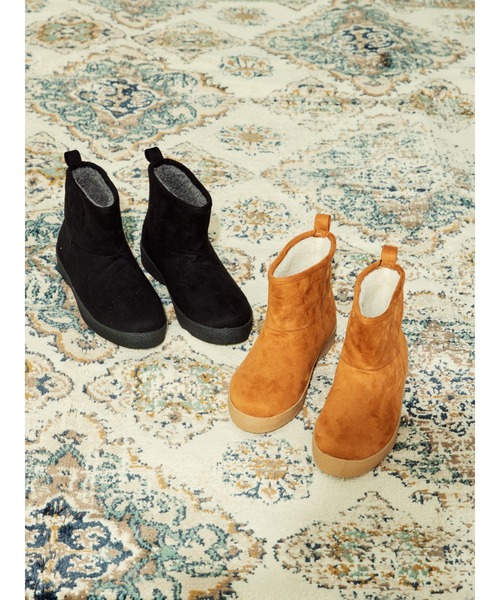 AMERICAN HOLIC（アメリカンホリック）の「【WEB限定】インボアブーツ（ブーツ・レディース・ブラック/キャメル・S/M/L）」の4枚目の写真