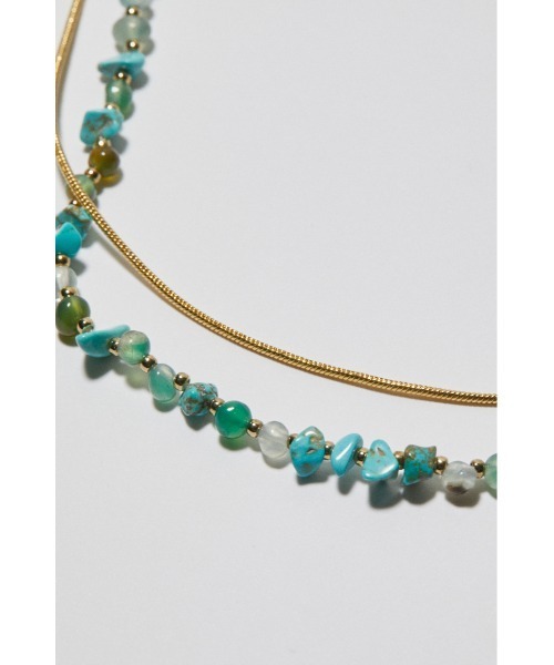 LAGUA GEM（ラグアジェム）の「TEAR CHARM N/C ネックレス（ネックレス・レディース・ターコイズブルー/ネイビー・FREE）」の7枚目の写真