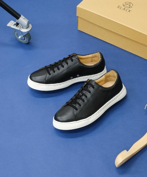SLACK FOOTWEAR（スラックフットウェア）の「[＿ONE] ALLOY/アロイ（スニーカー・メンズ・ブラック×ホワイト/ホワイト・24.0cm/26.0cm/27.0cm/28.0cm）」の2枚目の写真
