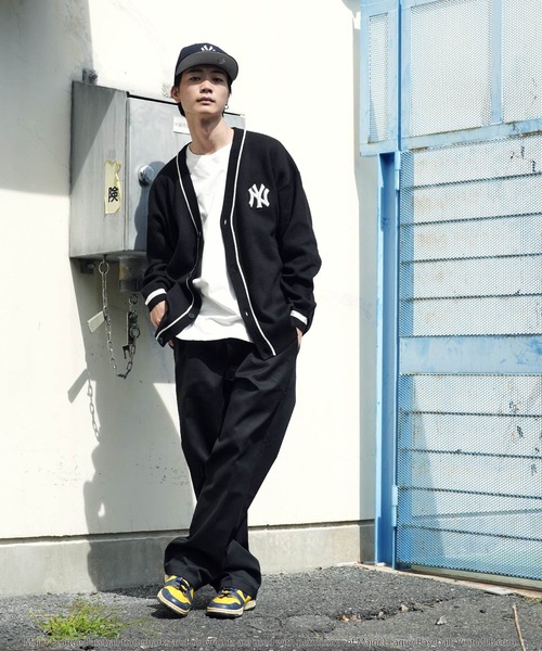 MLB（メジャーリーグベースボール）の「MLB / メジャーリーグベースボール LULU & ARNIE 別注 刺繍ロゴ ニット カーディガン（カーディガン/ボレロ・メンズ・グレー系その他2/その他1/グリーン系その他/ブルー系その他/グレー系その他/ブラック系その他2/ブラック系その他3/ブラック系その他・FREE）」の15枚目の写真