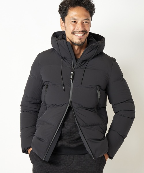 MEN'S BIGI(メンズビギ)の「【DUNO】ナイロンタフタストレッチダウンブルゾン(ダウンジャケット/コート・メンズ・ブラック・02/03)」の9枚目の写真