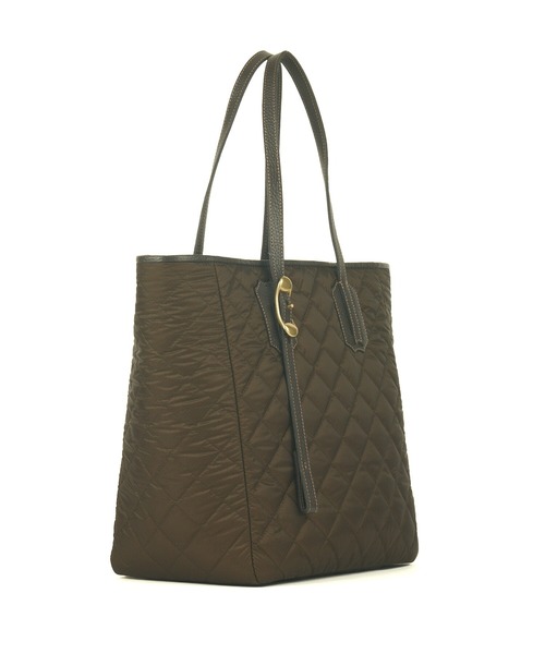 TOFF&LOADSTONE（トフアンドロードストーン）の「トート リップストップ キルト（トートバッグ・メンズ・ブラック/カーキ・FREE）」の5枚目の写真