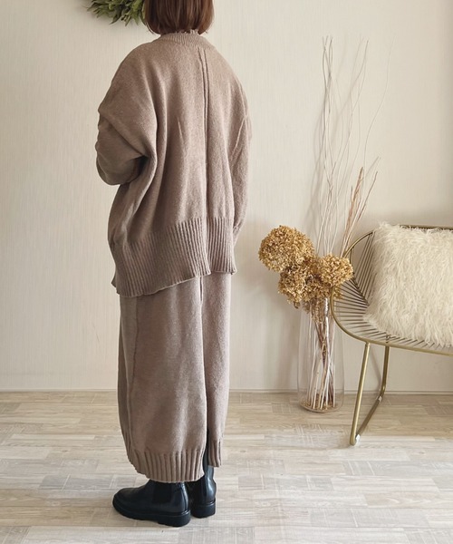 toucher du brise（トゥシェドブリーズ）の「【陽コラボ】  ニットワンピース（ワンピース・レディース・チャコールグレー/ブラウン/ベージュ・M）」の19枚目の写真