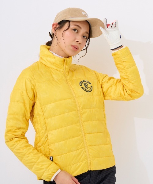 FILA GOLF(フィラゴルフ )の「【FILA GOLF:フィラゴルフ】レディースジャケット ジップアップブルゾン ゴルフ(ブルゾン・レディース・グレー/イエロー/ネイビー/ピンク/グリーン・SMALL/MEDIUM/LARGE/X-LARGE)」の5枚目の写真