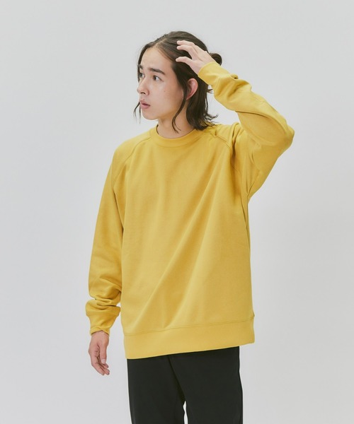 BACK NUMBER（バックナンバー）の「【BACK NUMBER】ポリスウェードクルースウェット（スウェット・メンズ・イエロー/ブラック/オフホワイト/ブルー・M/L/XL/S）」の4枚目の写真