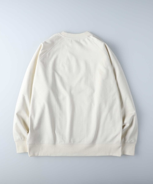 BACK NUMBER（バックナンバー）の「【BACK NUMBER】ポリスウェードクルースウェット（スウェット・メンズ・イエロー/ブラック/オフホワイト/ブルー・M/L/XL/S）」の20枚目の写真