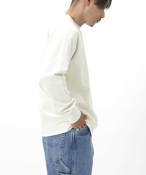 BACK NUMBER（バックナンバー）の「【BACK NUMBER】ポリスウェードクルースウェット（スウェット・メンズ・イエロー/ブラック/オフホワイト/ブルー・M/L/XL/S）」の10枚目の写真