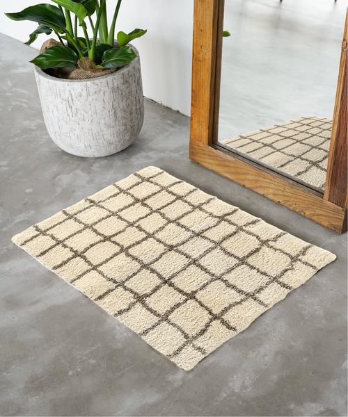 ※汚れ有りJOURNAL STANDARD FURNITURE ラグ マット GEOMETRIC RUG 120×160 ジオメトリックラグ（ラグ・マット