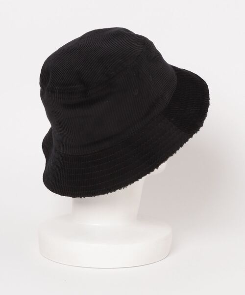ALLSAINTS(オールセインツ)の「CORDUROY SHERPA REVERSIBLE BUCKET HAT | CORDUROY SHERPA リバーシブル バケット ハット(ハット・メンズ・ブラック系その他・S/M/M/L)」の2枚目の写真