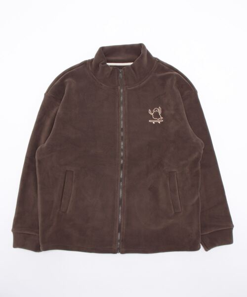 aimoha（アイモハ）の「ユニセックスキャラクター刺繍ボアジャケット（ブルゾン・レディース・ワインレッド/ベージュ/ブルー/ブラック/ダークグレー/チョコ・MEDIUM/X-LARGE/LARGE）」の11枚目の写真