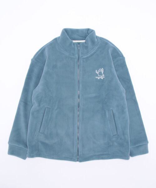 aimoha（アイモハ）の「ユニセックスキャラクター刺繍ボアジャケット（ブルゾン・レディース・ワインレッド/ベージュ/ブルー/ブラック/ダークグレー/チョコ・MEDIUM/X-LARGE/LARGE）」の13枚目の写真