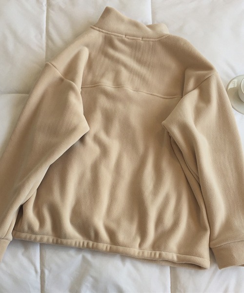 aimoha（アイモハ）の「ユニセックスキャラクター刺繍ボアジャケット（ブルゾン・レディース・ワインレッド/ベージュ/ブルー/ブラック/ダークグレー/チョコ・MEDIUM/X-LARGE/LARGE）」の19枚目の写真