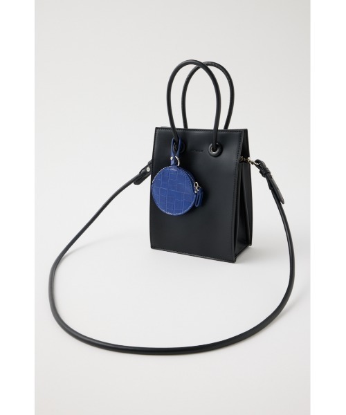 MOUSSY（マウジー）の「THIN STRAP SHOPPER バッグ（ショルダーバッグ・レディース・ブラック/パープル/ブラウン・FREE）」の5枚目の写真