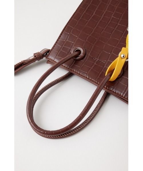 MOUSSY（マウジー）の「THIN STRAP SHOPPER バッグ（ショルダーバッグ・レディース・ブラック/パープル/ブラウン・FREE）」の19枚目の写真