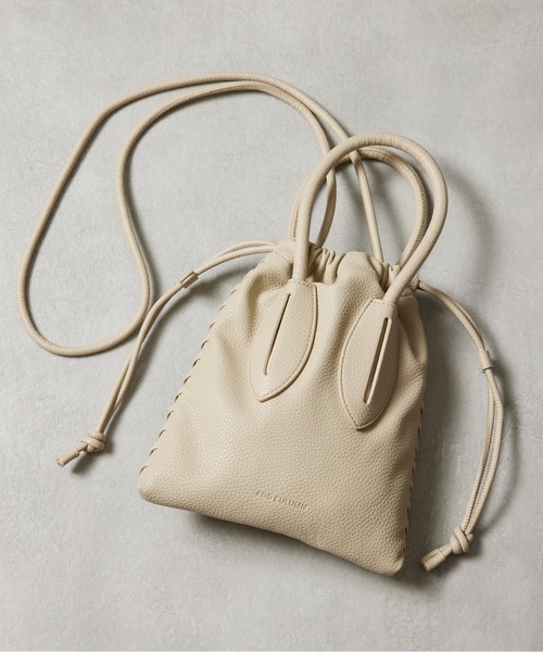 ADD CULUMN（アドカラム）の「【ADD CULUMN】（別注カラー追加）TURN - S / A23S08B204（ショルダーバッグ・レディース・ターコイズブルー/アイボリー/ブラック/ミント/ベージュ/ブルー/シルバー/ゴールド/イエロー/ピンク/ライトブルー/グレー/アイボリー系2・FREE）」の4枚目の写真