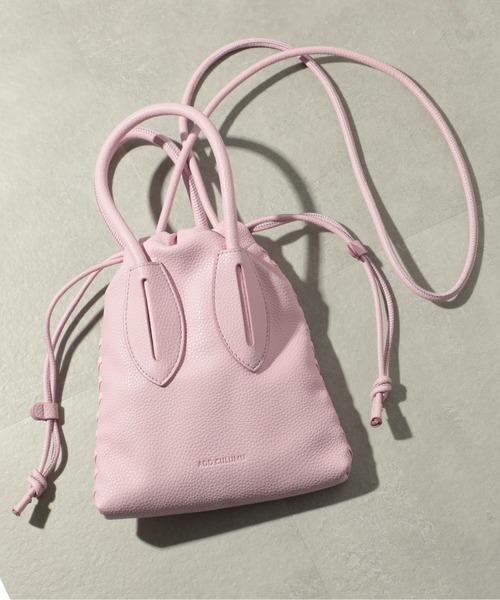 ADD CULUMN（アドカラム）の「【ADD CULUMN】（別注カラー追加）TURN - S / A23S08B204（ショルダーバッグ・レディース・ターコイズブルー/アイボリー/ブラック/ミント/ベージュ/ブルー/シルバー/ゴールド/イエロー/ピンク/ライトブルー/グレー/アイボリー系2・FREE）」の11枚目の写真