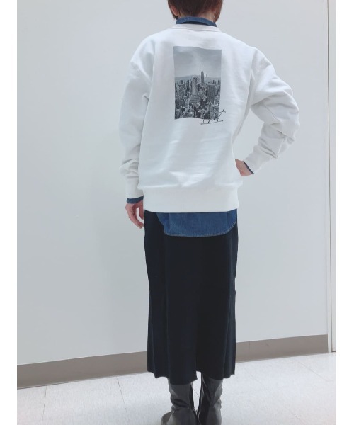 AMERICAN HOLIC(アメリカンホリック)の「転写ロゴスウェット(スウェット・レディース・グレー系その他/オフホワイト・M/L)」の3枚目の写真