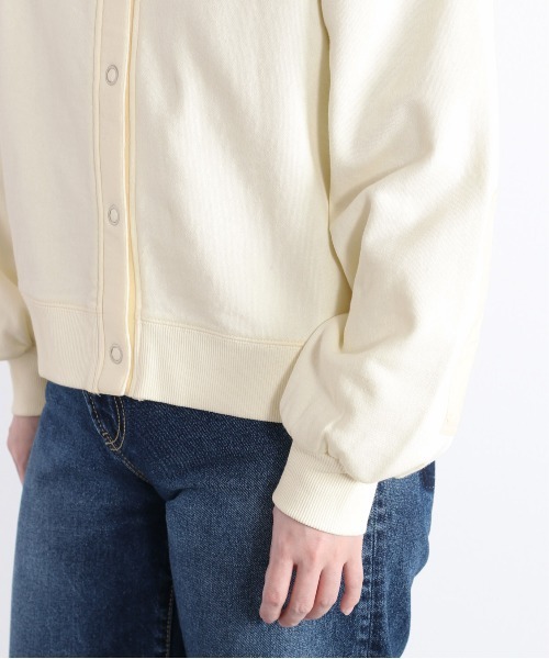 cepo（セポ）の「スナップボタン スウェットカーディガン（カーディガン/ボレロ・レディース・ネイビー/ブラウン/オフホワイト・M）」の16枚目の写真