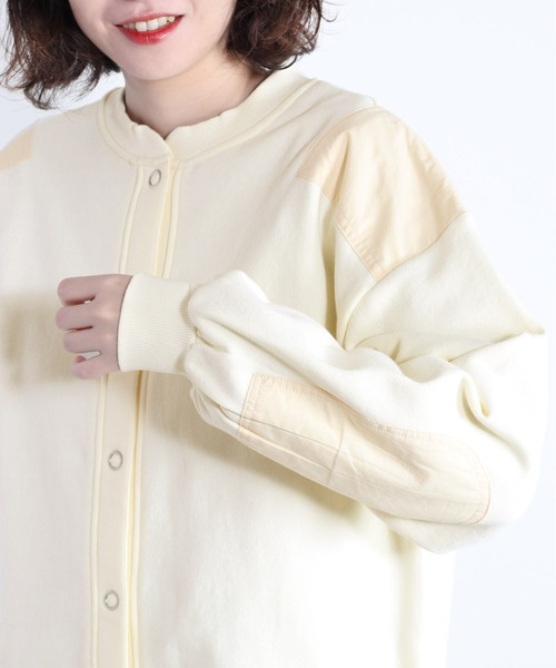 cepo（セポ）の「スナップボタン スウェットカーディガン（カーディガン/ボレロ・レディース・ネイビー/ブラウン/オフホワイト・M）」の14枚目の写真