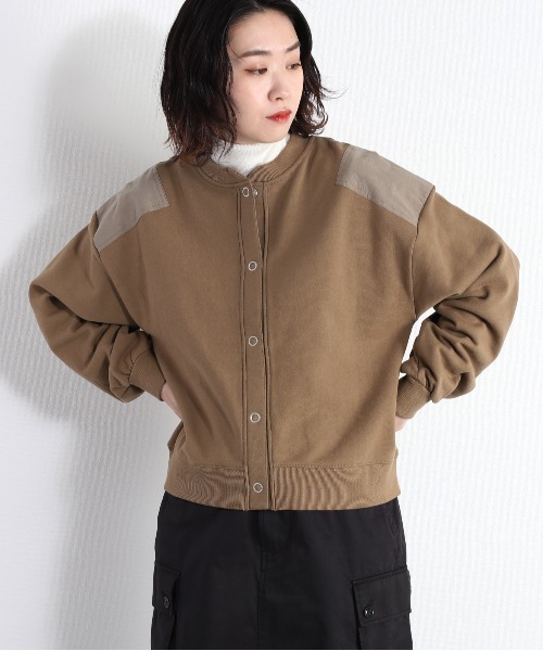 cepo（セポ）の「スナップボタン スウェットカーディガン（カーディガン/ボレロ・レディース・ネイビー/ブラウン/オフホワイト・M）」の20枚目の写真