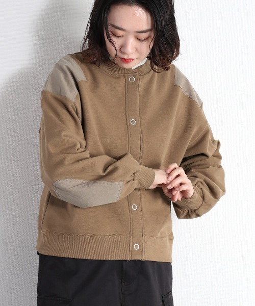 cepo（セポ）の「スナップボタン スウェットカーディガン（カーディガン/ボレロ・レディース・ネイビー/ブラウン/オフホワイト・M）」の21枚目の写真