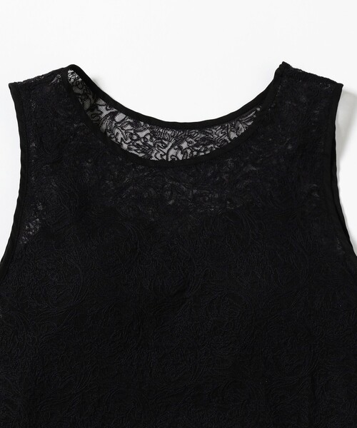 Ray BEAMS（レイビームス）の「RBS / レース レイヤード タンクトップ（Tシャツ/カットソー・レディース・ブラウン系その他3/オフホワイト/ブラック・ONE SIZE）」の11枚目の写真