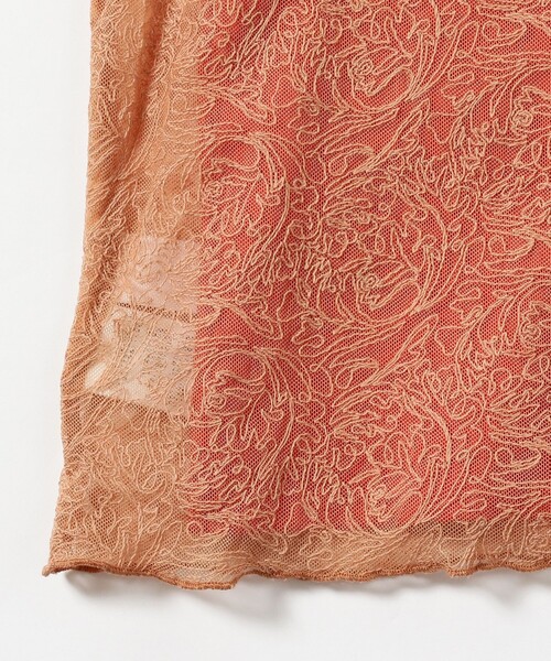 Ray BEAMS（レイビームス）の「RBS / レース レイヤード タンクトップ（Tシャツ/カットソー・レディース・ブラウン系その他3/オフホワイト/ブラック・ONE SIZE）」の19枚目の写真