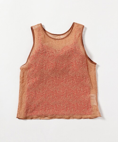 Ray BEAMS（レイビームス）の「RBS / レース レイヤード タンクトップ（Tシャツ/カットソー・レディース・ブラウン系その他3/オフホワイト/ブラック・ONE SIZE）」の21枚目の写真