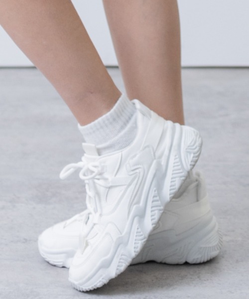 clear（クリア）の「ダッドスニーカー（スニーカー・レディース・オフホワイト/ブラック/アイボリー・24.0cm/23.5cm/23.0cm/24.5㎝/24.5cm/25.0cm）」の15枚目の写真