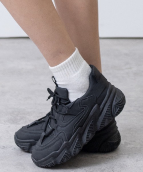 clear（クリア）の「ダッドスニーカー（スニーカー・レディース・オフホワイト/ブラック/アイボリー・24.0cm/23.5cm/23.0cm/24.5㎝/24.5cm/25.0cm）」の16枚目の写真