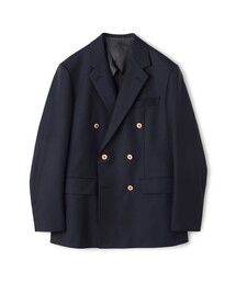MACPHEE ネイビー テーラードジャケット MACPHEE ジャケット テーラードジャケット リネンレーヨンツイル