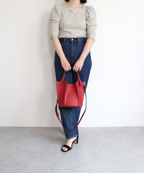 MIAN (ミアン)の「パネル切り替え2wayトートバッグ(トートバッグ・レディース・ベージュ/チャコールグレー/レッド/イエロー・FREE)」の20枚目の写真