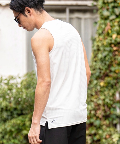 CALL&RESPONSE（コールアンドレスポンス）の「mta492-トタンリブ-タンクトップ（タンクトップ・メンズ・ブラック/ミント/ホワイト/グレイッシュベージュ/イエロー・4/2）」の11枚目の写真