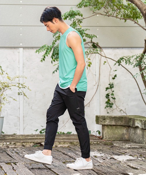 CALL&RESPONSE（コールアンドレスポンス）の「mta492-トタンリブ-タンクトップ（タンクトップ・メンズ・ブラック/ミント/ホワイト/グレイッシュベージュ/イエロー・4/2）」の15枚目の写真