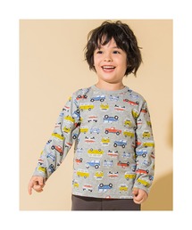 Noeil aime BeBe/クルマ 総柄 天竺 Tシャツ (80~130cm)