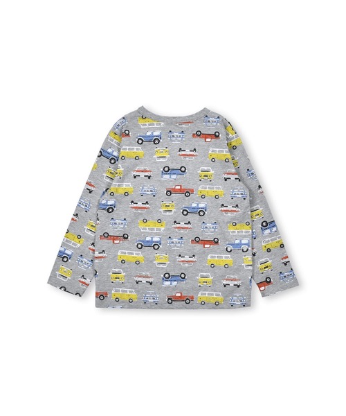 Noeil aime BeBe(ノイユエイムベベ)の「Noeil aime BeBe/クルマ 総柄 天竺 Tシャツ (80~130cm)(Tシャツ/カットソー・キッズ・ホワイト系その他/グレー系その他・110/80/90/130/120/100)」の16枚目の写真