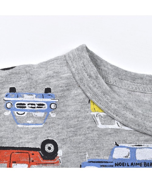 Noeil aime BeBe(ノイユエイムベベ)の「Noeil aime BeBe/クルマ 総柄 天竺 Tシャツ (80~130cm)(Tシャツ/カットソー・キッズ・ホワイト系その他/グレー系その他・110/80/90/130/120/100)」の17枚目の写真