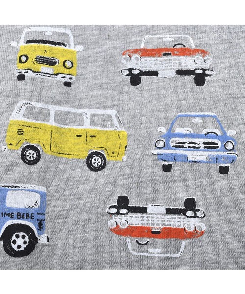 Noeil aime BeBe(ノイユエイムベベ)の「Noeil aime BeBe/クルマ 総柄 天竺 Tシャツ (80~130cm)(Tシャツ/カットソー・キッズ・ホワイト系その他/グレー系その他・110/80/90/130/120/100)」の18枚目の写真