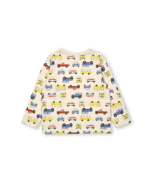 Noeil aime BeBe(ノイユエイムベベ)の「Noeil aime BeBe/クルマ 総柄 天竺 Tシャツ (80~130cm)(Tシャツ/カットソー・キッズ・ホワイト系その他/グレー系その他・110/80/90/130/120/100)」の10枚目の写真