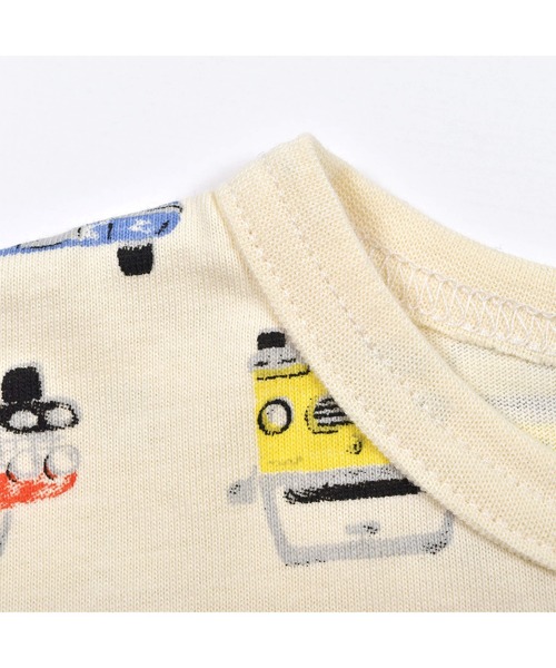 Noeil aime BeBe(ノイユエイムベベ)の「Noeil aime BeBe/クルマ 総柄 天竺 Tシャツ (80~130cm)(Tシャツ/カットソー・キッズ・ホワイト系その他/グレー系その他・110/80/90/130/120/100)」の11枚目の写真