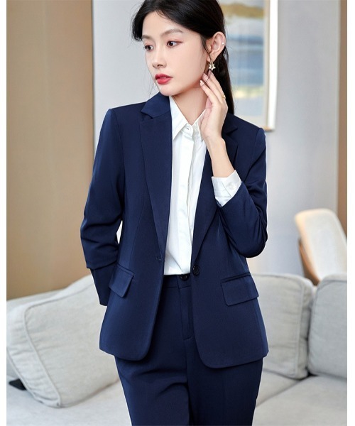 Ritzy（リッツィー）の「シングルボタンテーラードジャケット+パンツ　2点セット（セットアップ・レディース・ブラック/ネイビー・M/L/XL）」の15枚目の写真