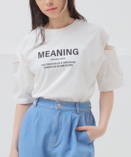 Honeys（ハニーズ）の「肩あきTシャツ（Tシャツ/カットソー）」 - WEAR