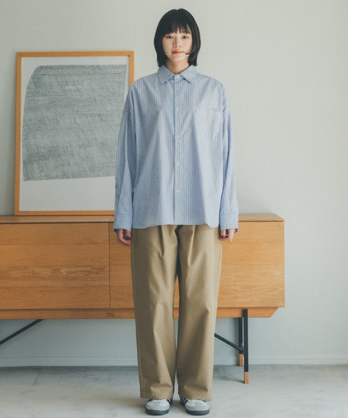 YOEL（ヨエル）の「YOEL - YOEL basic shirt / YOELベーシックシャツ（シャツ/ブラウス・メンズ・ライトグレー/ライトグリーン/ブルー/その他2/その他3/その他・MEDIUM/LARGE/SMALL）」の5枚目の写真