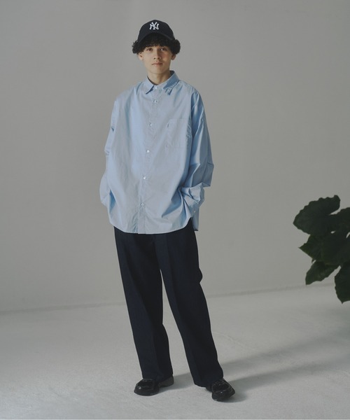 YOEL（ヨエル）の「YOEL - YOEL basic shirt / YOELベーシックシャツ（シャツ/ブラウス・メンズ・ライトグレー/ライトグリーン/ブルー/その他2/その他3/その他・MEDIUM/LARGE/SMALL）」の9枚目の写真