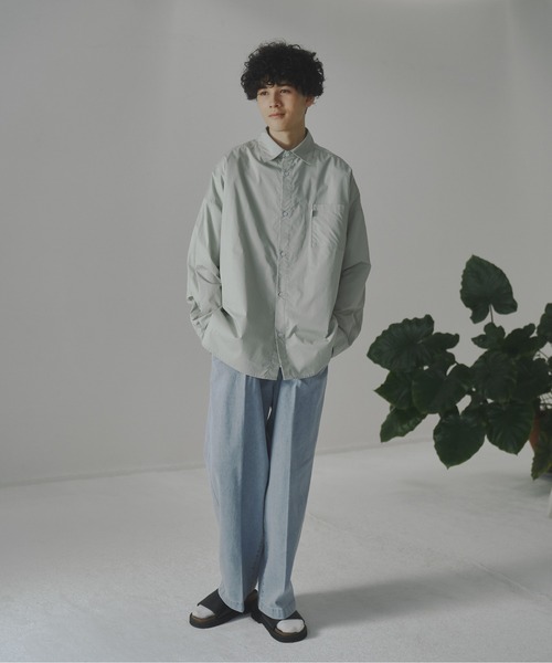 YOEL（ヨエル）の「YOEL - YOEL basic shirt / YOELベーシックシャツ（シャツ/ブラウス・メンズ・ライトグレー/ライトグリーン/ブルー/その他2/その他3/その他・MEDIUM/LARGE/SMALL）」の13枚目の写真