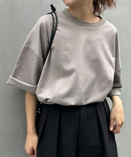 CIAOPANIC TYPY(チャオパニックティピー)の「【WEB限定】ポンチハイカウントサイドスリットビッグシルエットTee(Tシャツ/カットソー・メンズ・ホワイト/ライトグレー/ブラック/ブルー/グリーン系その他/ロイヤルブルー/ベージュ/チャコールグレー・MEDIUM/LARGE/X-LARGE)」の5枚目の写真